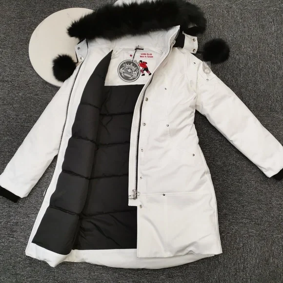 Moose Knuckles Stirling Parka-Snow White - Picture 3 of 9